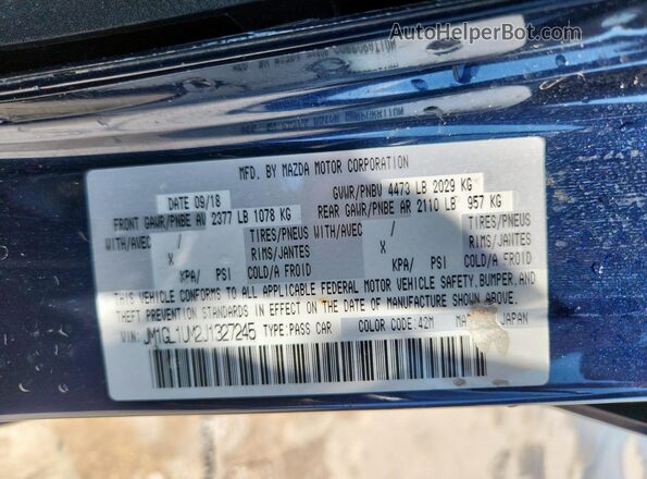 JM1GL1UM2J1327245 2018 MAZDA 6 Blue 
