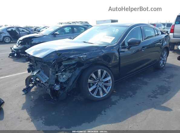 JM1GL1VM0L1515988 2020 MAZDA 6 Black Առջևի ձախ երեք քառորդ տեսարան