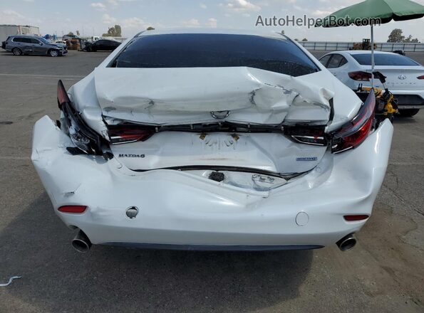 JM1GL1VMXM1603612 2021 MAZDA 6 White Հետևի տեսք