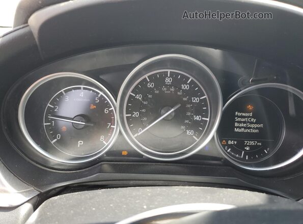 JM1GL1VMXM1603612 2021 MAZDA 6 White Սարքավորումների վահանակի տեսք