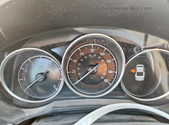 JM1GL1WY7M1602094 2021 MAZDA 6 Gray Instrument cluster view