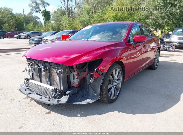 JM1GL1XY7L1511534 2020 MAZDA 6 Red წინა მარცხენა ხედი სამი მეოთხედიდან