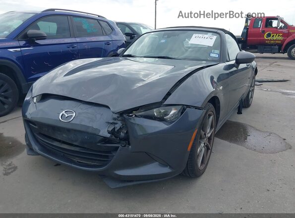 JM1NDAD71H0120750 2017 MAZDA MX-5 MIATA Gray Передня ліва чверть
