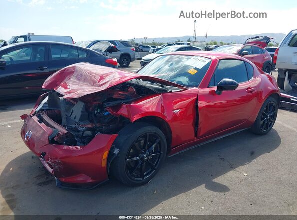 JM1NDAL73L0418680 2020 MAZDA MX-5 MIATA Red Առջևի ձախ երեք քառորդ տեսարան