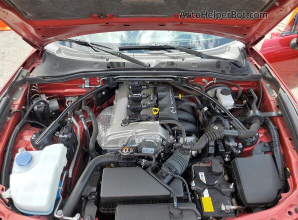 JM1NDAM71M0454691 2021 MAZDA MX-5 Red Rear interior view
