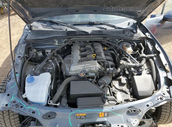 JM1NDAM73L0418306 2020 MAZDA MX-5 Gray უკანა სალონის ხედი