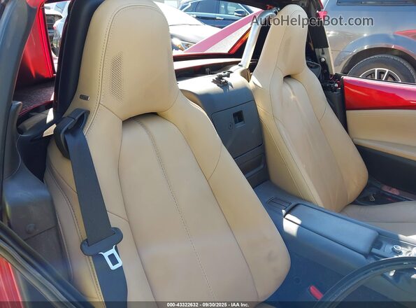 JM1NDAM75K0307156 2019 MAZDA MX-5 MIATA RF Red Widok naklejki z numerem VIN