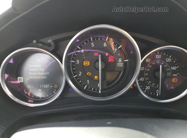 JM1NDAM76N0503031 2022 MAZDA MX-5 Black Սարքավորումների վահանակի տեսք