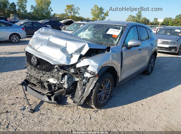 JM3KFACM3L0757255 2020 MAZDA CX-5 Silver Առջևի ձախ երեք քառորդ տեսարան