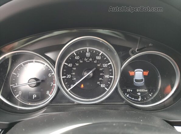 JM3KFBBM1M0360619 2021 MAZDA CX-5 Black Instrument cluster view