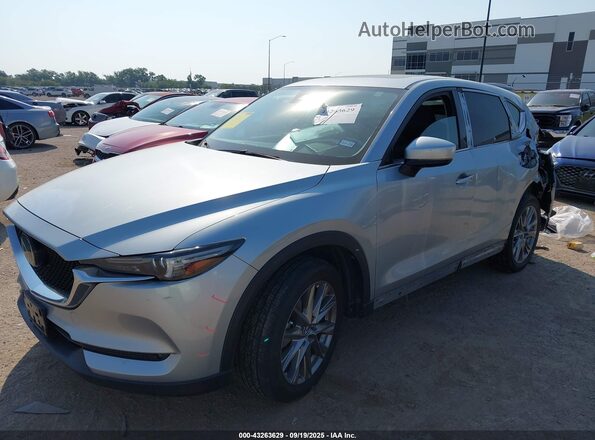 JM3KFBDM2M0390726 2021 MAZDA CX-5 Gray Vista tres cuartos delantera izquierda
