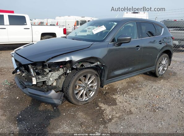 JM3KFBDM7M0379351 2021 MAZDA CX-5 Gray წინა მარცხენა ხედი სამი მეოთხედიდან