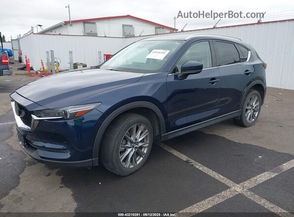 JM3KFBDM8M0378919 2021 MAZDA CX-5 Navy Առջևի ձախ երեք քառորդ տեսարան
