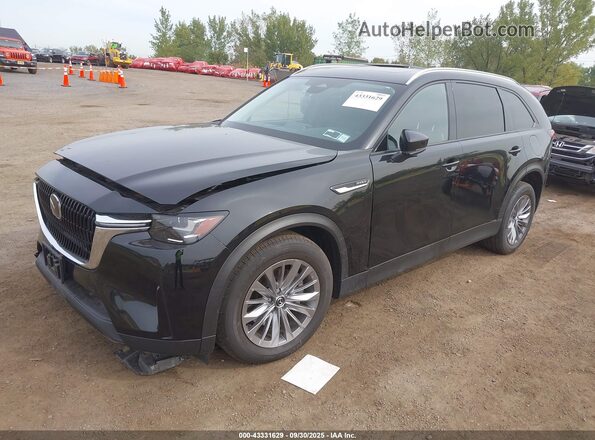 JM3KKBHA6R1152827 2024 MAZDA CX-90 PHEV Черный Передняя левая четверть