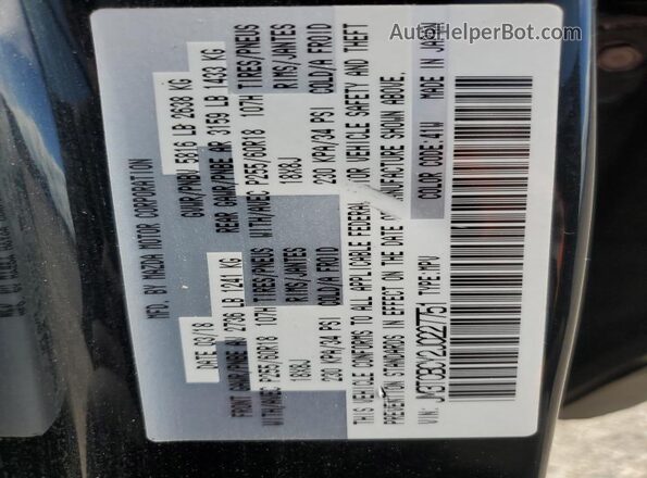JM3TCBCY2J0227751 2018 MAZDA CX-9 Black 