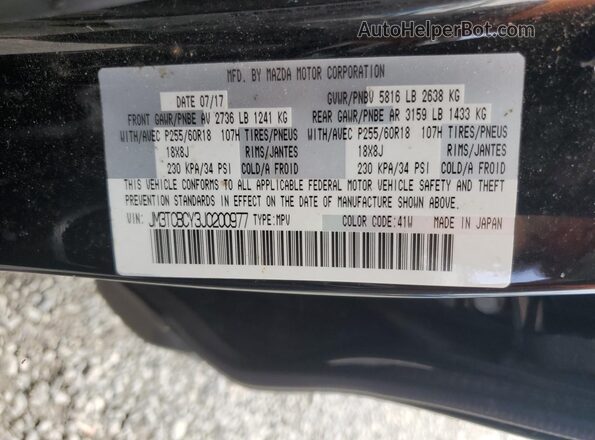 JM3TCBCY3J0200977 2018 MAZDA CX-9 Черный 