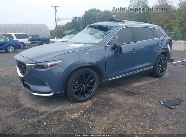 JM3TCBDYXP0648818 2023 MAZDA CX-9 Blue Առջևի ձախ երեք քառորդ տեսարան