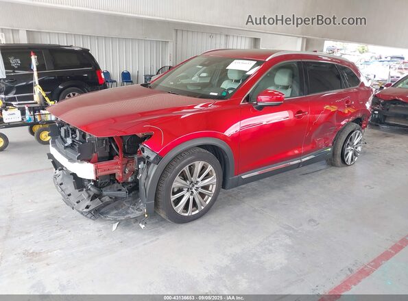 JM3TCBEY3M0516624 2021 MAZDA CX-9 Red Առջևի ձախ երեք քառորդ տեսարան