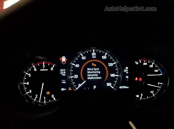 JM3TCBEY7N0608871 2022 MAZDA CX-9 Red Вид щитка приладів