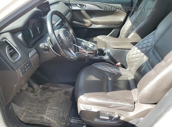 JM3TCBEYXM0534019 2021 MAZDA CX-9 White Widok wnętrza z przodu