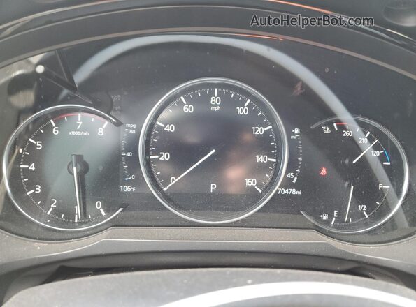 JM3TCBEYXM0534019 2021 MAZDA CX-9 White Widok zestawu wskaźników