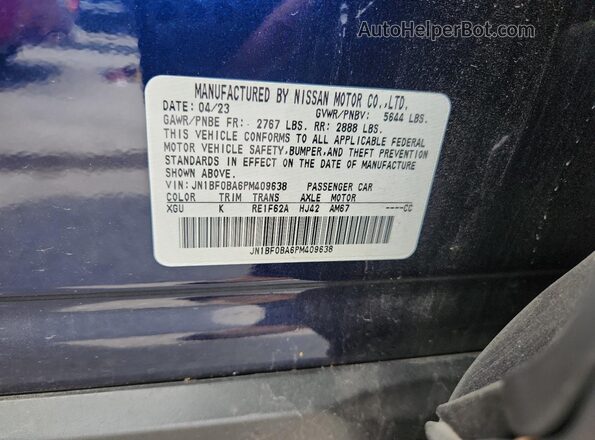JN1BF0BA6PM409638 2023 NISSAN ARIYA Blue 