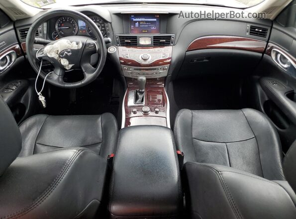 JN1BY1AP9HM740964 2017 INFINITI Q70 Gray წინა პანელის ხედი