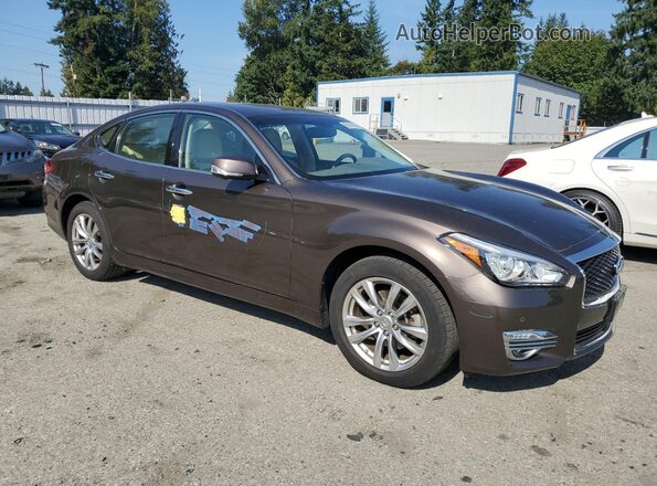 JN1BY1ARXJM220134 2018 INFINITI Q70 Brown Առջևի աջ