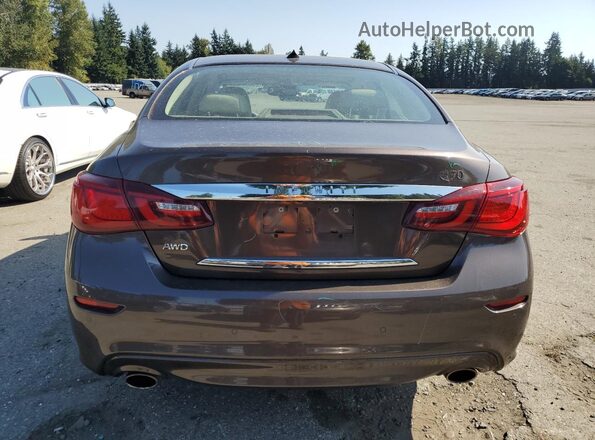 JN1BY1ARXJM220134 2018 INFINITI Q70 Brown Հետևի տեսք