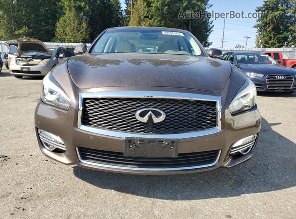 JN1BY1ARXJM220134 2018 INFINITI Q70 Brown Դիմացի տեսք