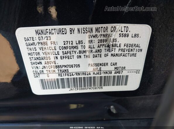 JN1CF0BB5PM706705 2023 NISSAN ARIYA Black Engine compartment view