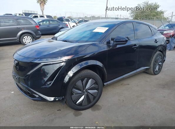 JN1DF0BB5PM710919 2023 NISSAN ARIYA Black Առջևի ձախ երեք քառորդ տեսարան