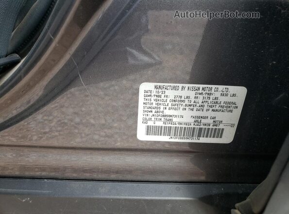 JN1DF0BB5RM731174 2024 NISSAN ARIYA Бирюзовый 