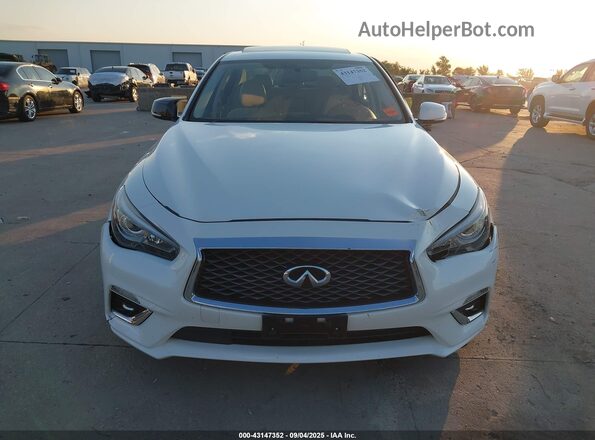 JN1EV7AP5LM201579 2020 INFINITI Q50 White Вид щитка приладів