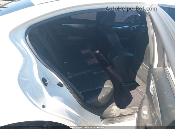 JN1EV7AP5LM204207 2020 INFINITI Q50 White VIN კოდის სტიკერის ხედი