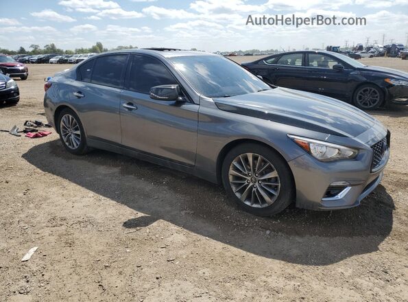 JN1EV7AP6JM356137 2018 INFINITI Q50 Gray 