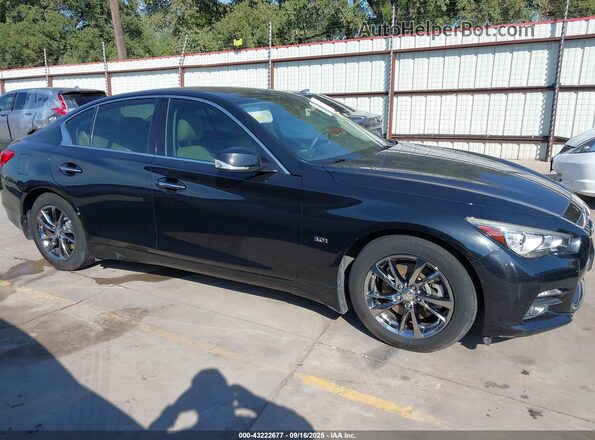 JN1EV7AP7HM741586 2017 INFINITI Q50 Black Вид задньої частини салону