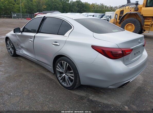 JN1EV7AR8LM254701 2020 INFINITI Q50 Серебряный Задняя левая четверть