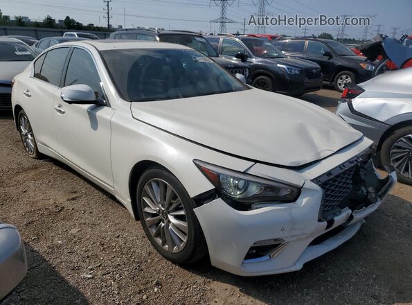 JN1EV7BP0MM706655 2021 INFINITI Q50 White Առջևի աջ