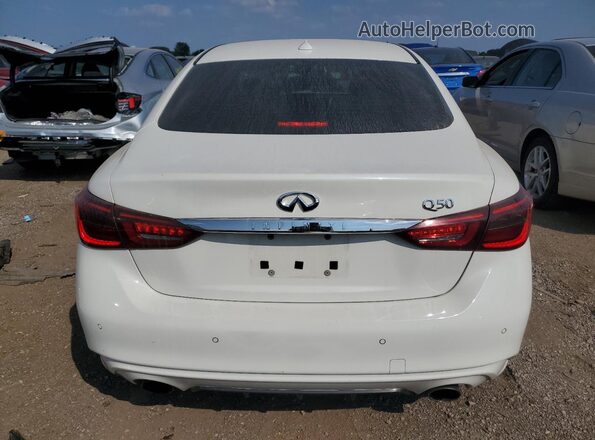 JN1EV7BP0MM706655 2021 INFINITI Q50 White Հետևի տեսք