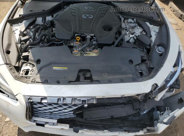 JN1EV7BP0MM706655 2021 INFINITI Q50 White Սալոնի հետևի տեսք