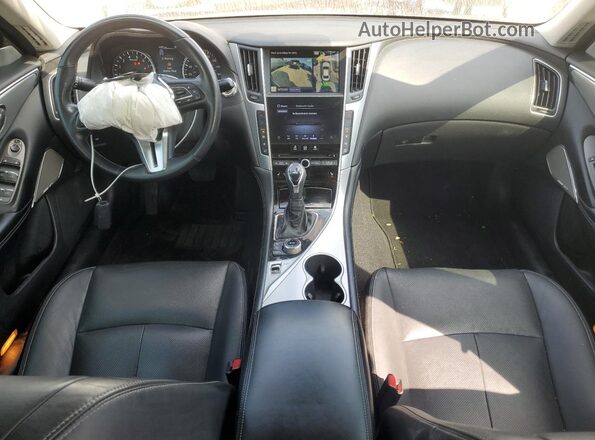 JN1EV7BP0MM706655 2021 INFINITI Q50 White Առջևի վահանակի տեսք