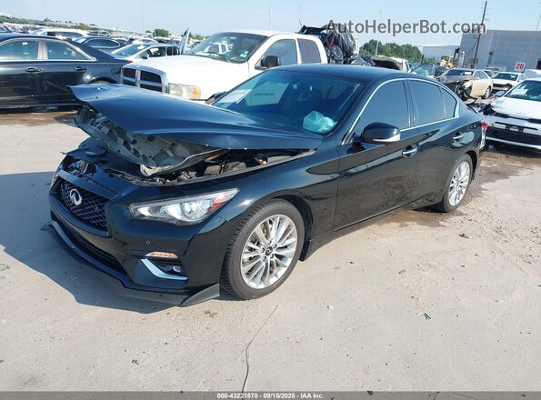 JN1EV7BP7MM704966 2021 INFINITI Q50 Black Передня ліва чверть
