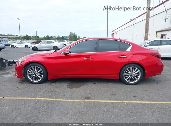JN1EV7BP9MM701549 2021 INFINITI Q50 Red Սալոնի 360 աստիճան տեսք