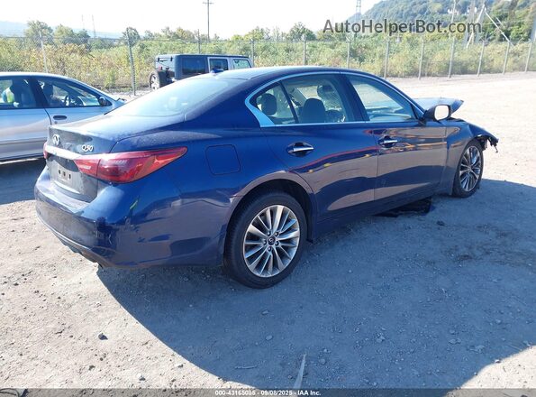 JN1EV7BR2MM753140 2021 INFINITI Q50 Blue Задня права чверть