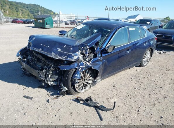 JN1EV7BR2MM753140 2021 INFINITI Q50 Blue Передня ліва чверть