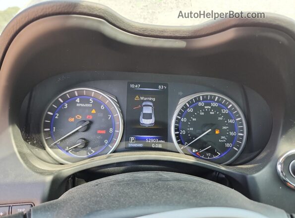 JN1EV7EL1JM392292 2018 INFINITI Q60 Gray Vista del cuadro de instrumentos