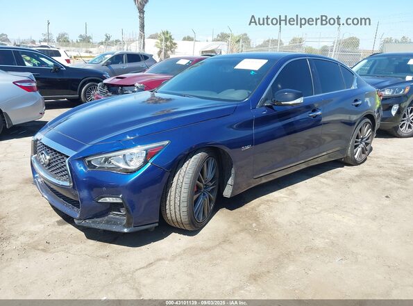 JN1FV7AP6LM630203 2020 INFINITI Q50 Blue Передня ліва чверть