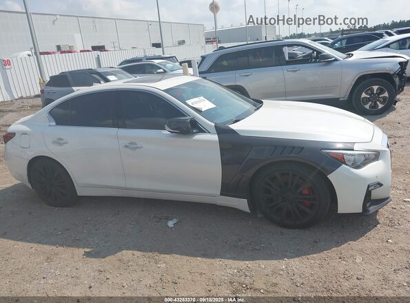 JN1FV7APXLM630401 2020 INFINITI Q50 Белый Вид задней части салона