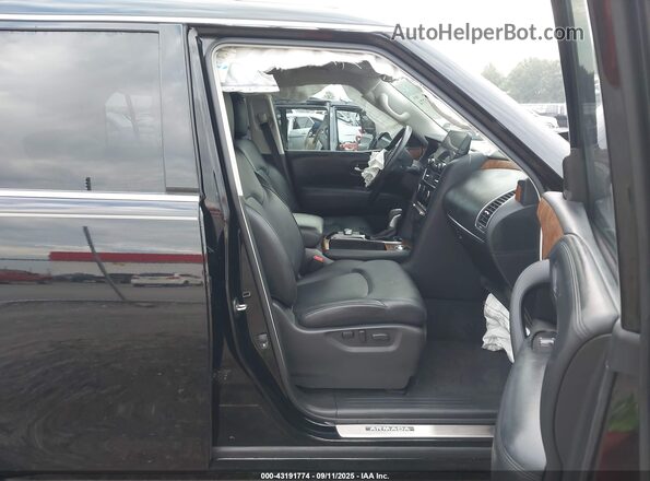 JN8AY2BA3M9371867 2021 NISSAN ARMADA Black წინა სალონის ხედი
